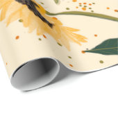 Sonnenblumenlächeln Geschenkpapier (Rolleneckpunkt)