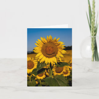 Sonnenblumenlächeln Karte