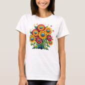 Sonnenblumenlächeln T-Shirt (Vorderseite)