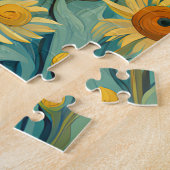 Sonnenblumenlandschaft im Van-Gogh-Stil Puzzle (Seite)