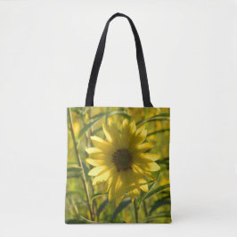 Sonnenblumenleuchte, bedruckte Tote-Tasche Tasche