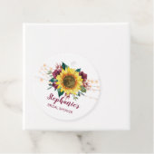 Sonnenblumenleuchten Blumengrün Danke Brautparty Geschenkanhänger (Beispiel)