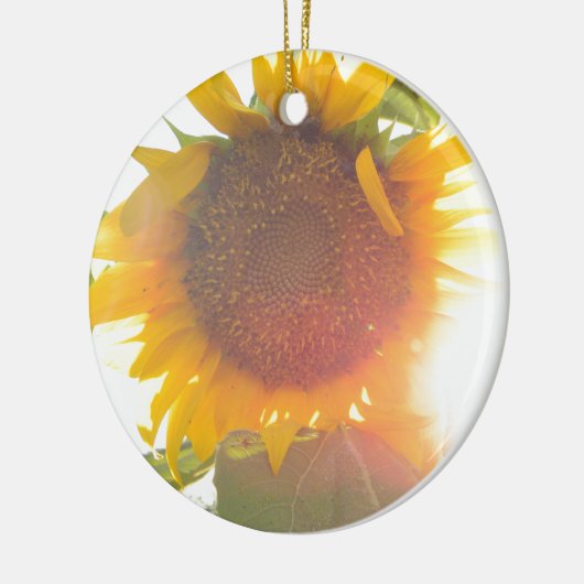 Sonnenblumenlicht Keramik Ornament (Links)
