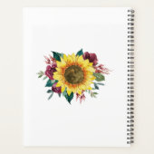 Sonnenblumenlichter Hochzeit Planer (Rückseite)