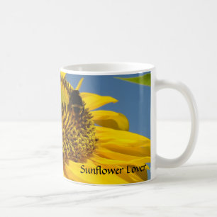 Sonnenblumenliebhaber-Kaffeetasse Gelbe Sonnenblum Kaffeetasse