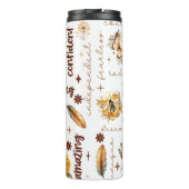 Sonnenblumenmädchen positive Bejahungen Thermosbecher (Rückseite)