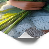 Sonnenblumenmädchen Poster (Ecke)