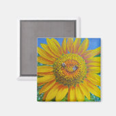 Sonnenblumenmagazin Magnet (Vorderseite/Rückseite)