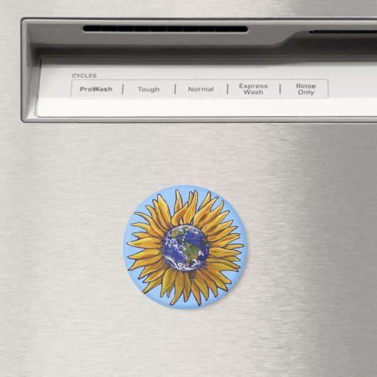 Sonnenblumenmagnet Magnet (In Situ (Geschirrspüler))