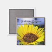 Sonnenblumenmagnet Magnet (Vorderseite/Rückseite)