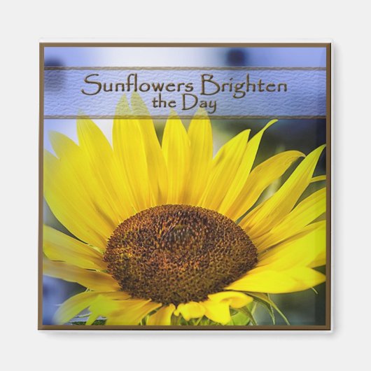 Sonnenblumenmagnet Magnet (Vorne)