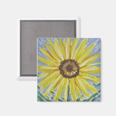 Sonnenblumenmagnet Magnet (Vorderseite/Rückseite)