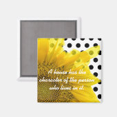 Sonnenblumenmagnet Magnet (Vorderseite/Rückseite)