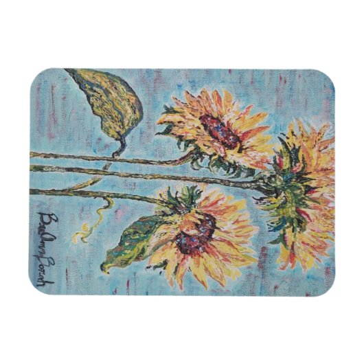 Sonnenblumenmagnet Magnet (Horizontal)