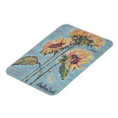 Sonnenblumenmagnet Magnet (Linke Seite)