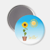 Sonnenblumenmagnet Magnet (Vorderseite/Rückseite)