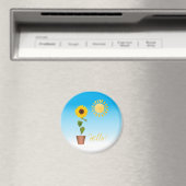 Sonnenblumenmagnet Magnet (In Situ (Geschirrspüler))