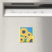 Sonnenblumenmagnet Magnet (In Situ (Geschirrspüler))