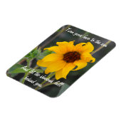 Sonnenblumenmagnet mit Zitat Magnet (Linke Seite)