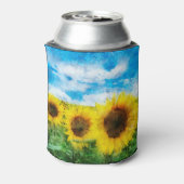 Sonnenblumenmalerei Dosenkühler (Kanne Rückseite)