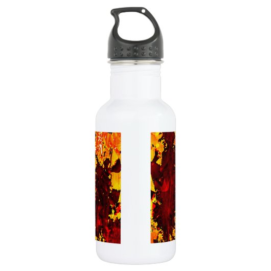 Sonnenblumenmalerei - edelstahlflasche (Rückseite)