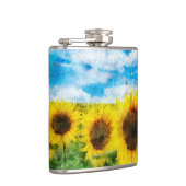 Sonnenblumenmalerei Flachmann (Rechts)