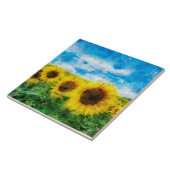 Sonnenblumenmalerei Fliese (Seite)