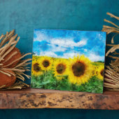 Sonnenblumenmalerei Fotoplatte (Seite)