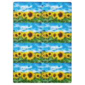 Sonnenblumenmalerei Klemmbrett (Rückseite)