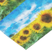 Sonnenblumenmalerei Kurzer Tischläufer (Ecke)