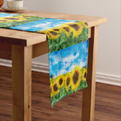 Sonnenblumenmalerei Kurzer Tischläufer (Beispiel)