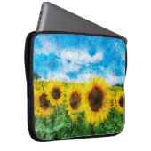 Sonnenblumenmalerei Laptopschutzhülle (Vorne Rechts)