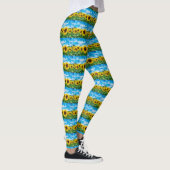Sonnenblumenmalerei Leggings (Rechts)