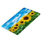 Sonnenblumenmalerei Magnet (Linke Seite)