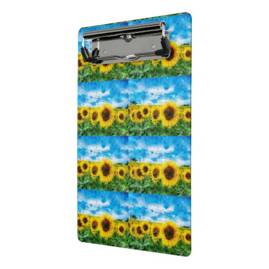 Sonnenblumenmalerei Mini Klemmbrett (Gewinkelt2)