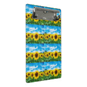 Sonnenblumenmalerei Mini Klemmbrett (Schrägansicht)