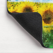 Sonnenblumenmalerei Mousepad (Ecke)