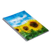 Sonnenblumenmalerei Notizblock (Rechte Seite)