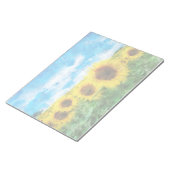 Sonnenblumenmalerei Notizblock (angewinkelt)