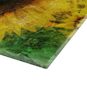 Sonnenblumenmalerei Schneidebrett (Ecke)