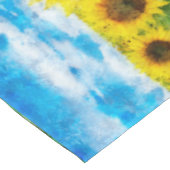Sonnenblumenmalerei Tischdecke (Schrägansicht)