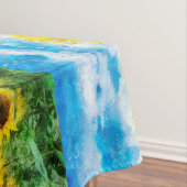 Sonnenblumenmalerei Tischdecke (Beispiel)