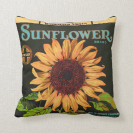 Sonnenblumenmarken Orangenfruchtkäfigmarke Kissen