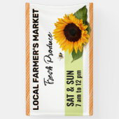 Sonnenblumenmarkt Bauer Banner (Vertikal)
