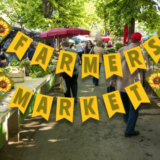Sonnenblumenmarkt Bauer Wimpelkette