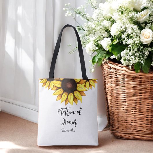 Sonnenblumenmatron der Ehrenhochzeit Tasche