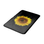 Sonnenblumenmatte Badematte (Schrägansicht)