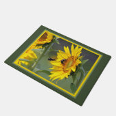 Sonnenblumenmatte Fußmatte (Schrägansicht)