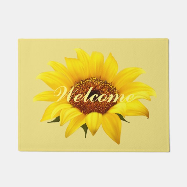 Sonnenblumenmatte Fußmatte (Vorderseite)