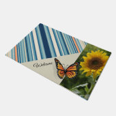 Sonnenblumenmatte Fußmatte (Schrägansicht)